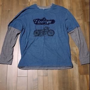 Men’s Long Sleeved Graphic Fooler Vintage Tee